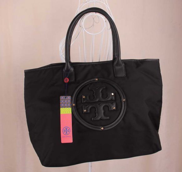 Popular Tory Burch Nylon Tote Bag Sale Black